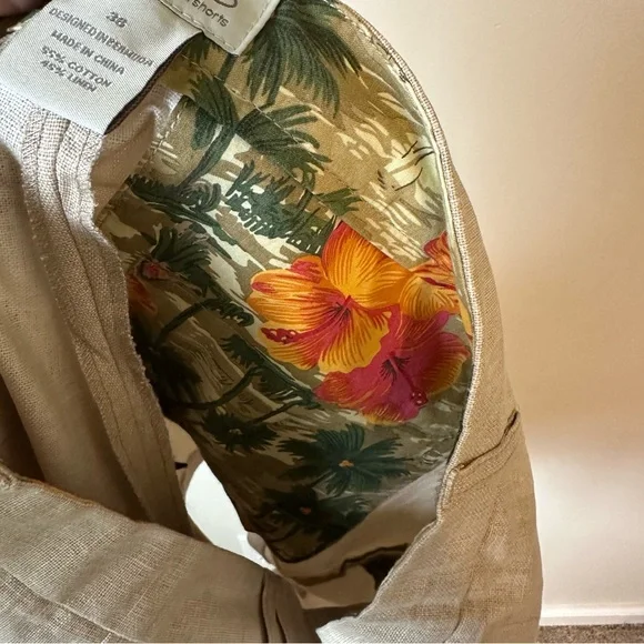 TABS The Classic Bermuda Cotton Linen Island Shorts - Picture 3 of 5